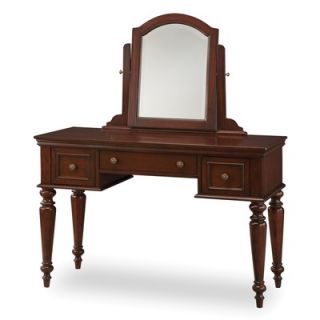 Home Styles Lafayette Vanity Table and Mirror in Cherry   88 5537 70
