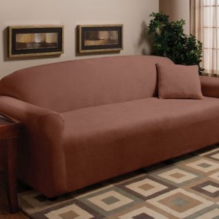 Madison Home Stretch Microfleece Sofa Slipcover in Brown
