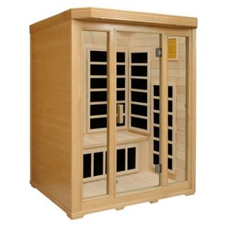 Crystal Sauna 3 Person Infrared Sauna with Seven Carbon