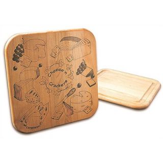 Catskill Craftsmen Cheese & Crackers Board with Reverse Groove
