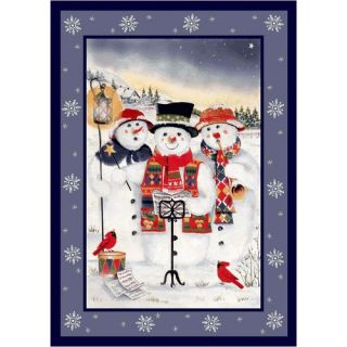 Winter Seasonal Holiday Partridge in a Pear Tree Christmas Novelty Rug
