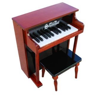 Schoenhut Traditional Spinet Piano in Mahogany and Black