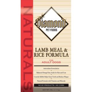 Diamond Pet Food Natural Lamb Meal and Rice Dry Dog Food   123/2/1