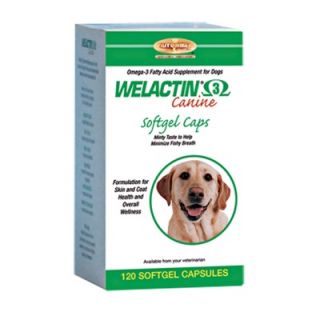 Welactin Softgel Caps Dog Skin and Coat Care (120 Count)   015NM 120