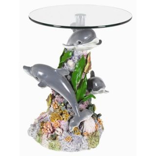 RAM Gameroom Small Dolphin End Table