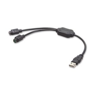 Belkin USB/PS/2 Adapter, 6 Cord, Gray   BLKF5U119VE1