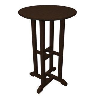 Polywood Traditional Round Counter Bar Table