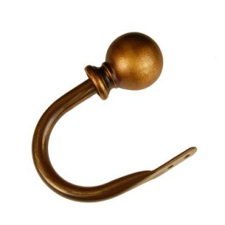 BCL Drapery Hardware Classic Ball 1.25 Holdback in Antique Gold (Set