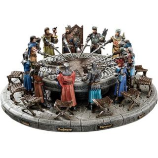 Design Toscano King Arthur and Round Table Sculptural Set