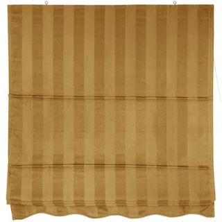 Oriental Furniture 60 Striped Roman Retractable Blinds in Soft Gold