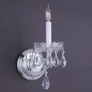 Crystorama Bohemian Crystal Candle Wall Sconce   1031 MWP CHR