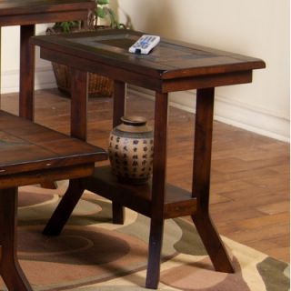 Somerton Insignia End Table in Natural Maple and Merlot   151 02