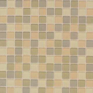 Daltile Maracas Glass 12 x 12 Frosted Mosaic Blend Tile in Wild