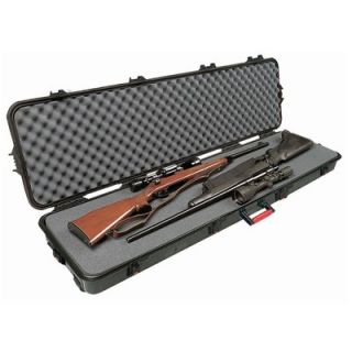 Plano Double Scoped Rifle Case with Wheels in Black