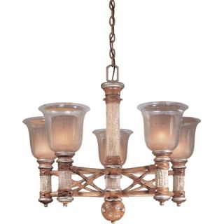 Country Ranch 5 Light Chandelier