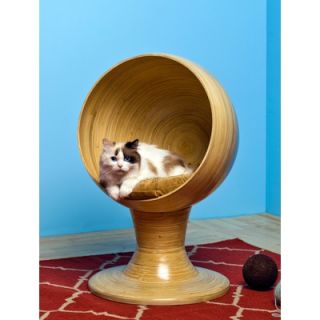 The Refined Feline Kitty Ball Bamboo Cat Bed