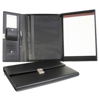Royce Leather Nappa Padfolio File Organizer in Black   750 BLK 5