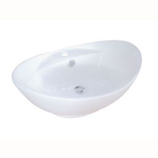 Elements of Design Harmon Bathroom Sink in White