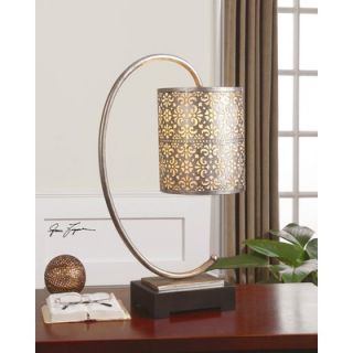 Uttermost Faleria Table Lamp in Lightly Antique Silver