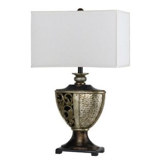 Cal Lighting Andria Resin Table Lamp in Argent   BO 2171TB