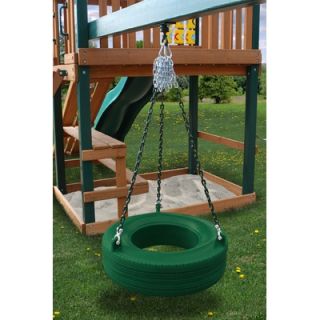 Gorilla Playsets Commercial Grade Tire Swing in Green   04 0015 G/G
