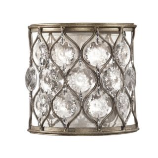 Feiss Lucia One Light Wall Sconce in Burnished Silver   WB1497BUS