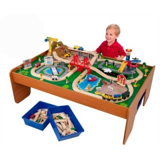 KidKraft Personalized Ride Around Town Train Set with Table