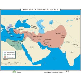 Universal Map World History Wall Maps   Hellenistic Empires