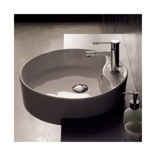 Sinkholes China on Xylem Semi Recessed Round Vitreous China Vessel Sink In White