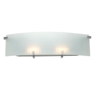 Lite Source Zorita Vanity Wall Sconce in Frosted Glass