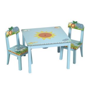Safari Kids 3 Piece Table and Chair Set