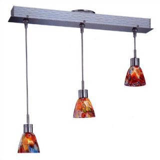 Lite Source antina Kitchen Island Pendants in Red   LS 19473RED