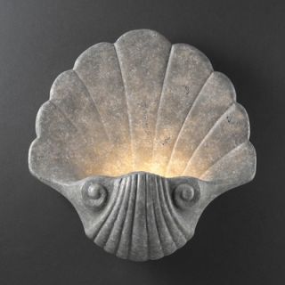 Justice Design Group Ambiance Shell LightSplash Wall Sconce