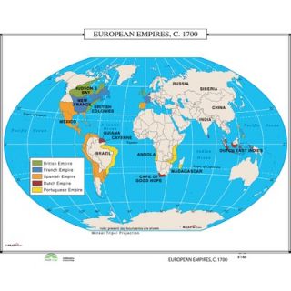 Universal Map World History Wall Maps   European Empires