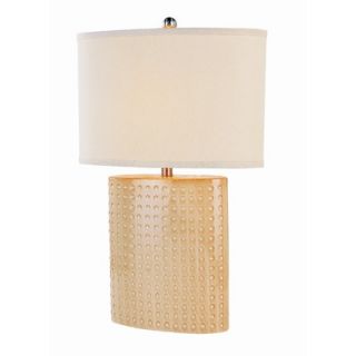 TransGlobe Lighting Eccetera Ceramic Table Lamp in Light Brown   RTL
