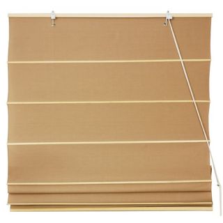 Cotton Roman Shades Blinds in Light Brown