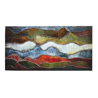 Moes Home Collection Colorful Wave Wall Decor   II 1006 37