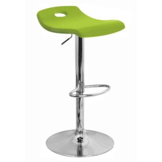 LumiSource Surf Bar Stool in Green   BS SURF WD G