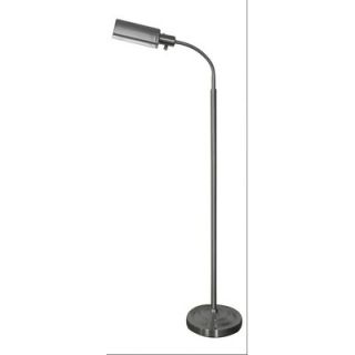 Fangio LED Rechargeable Floor Lamp in Brushed Steel