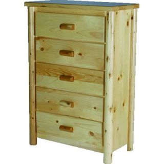 Moon Valley Rustic Nicholas 5 Drawer Chest