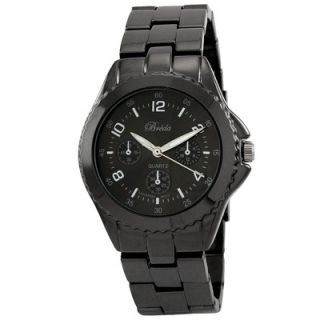 Jacques Lemans Womens Genève Stainless Steel and Black Ceramic Watch