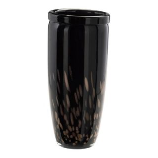 Cyan Design Small Gustavo Glass Vase in Black and Amber