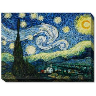 Trademark Global Starry Night by Vincent Van Gogh, Canvas Art   14 x