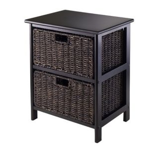Winsome Omaha Storage Rack with 2 Foldable Baskets