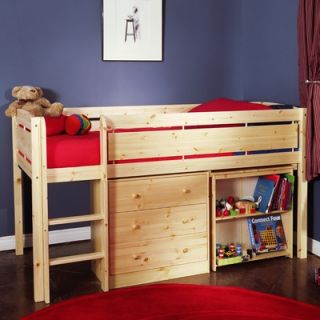 Canwood Furniture Whistler Junior Twin Low Loft Bed with Built In
