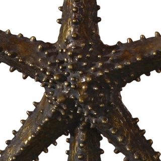 Uttermost Starfish Table Lamp in Antiqued Gold with Dark Gray
