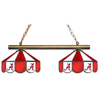 NCAA 2 Light Stained Glass Hanging Lamp