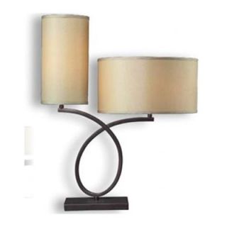 Dimond Lighting Greenwich Two Light Table Lamp in Aged Bronze