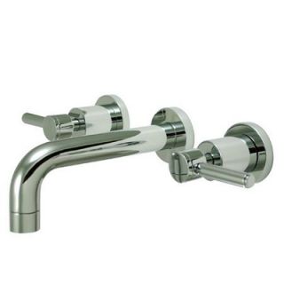 Elements of Design Tampa Wall Mounted Sink Faucet with Double Lever
