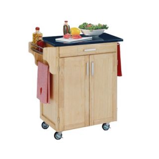Home Styles Create a Cart Small Kitchen Cart in Natural with Granite